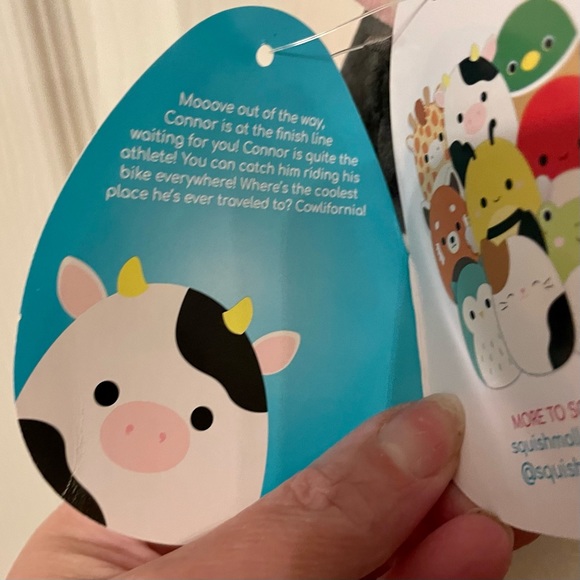 Squishmallows “Connor” the Cow NWT RARE - Picture 6 of 9